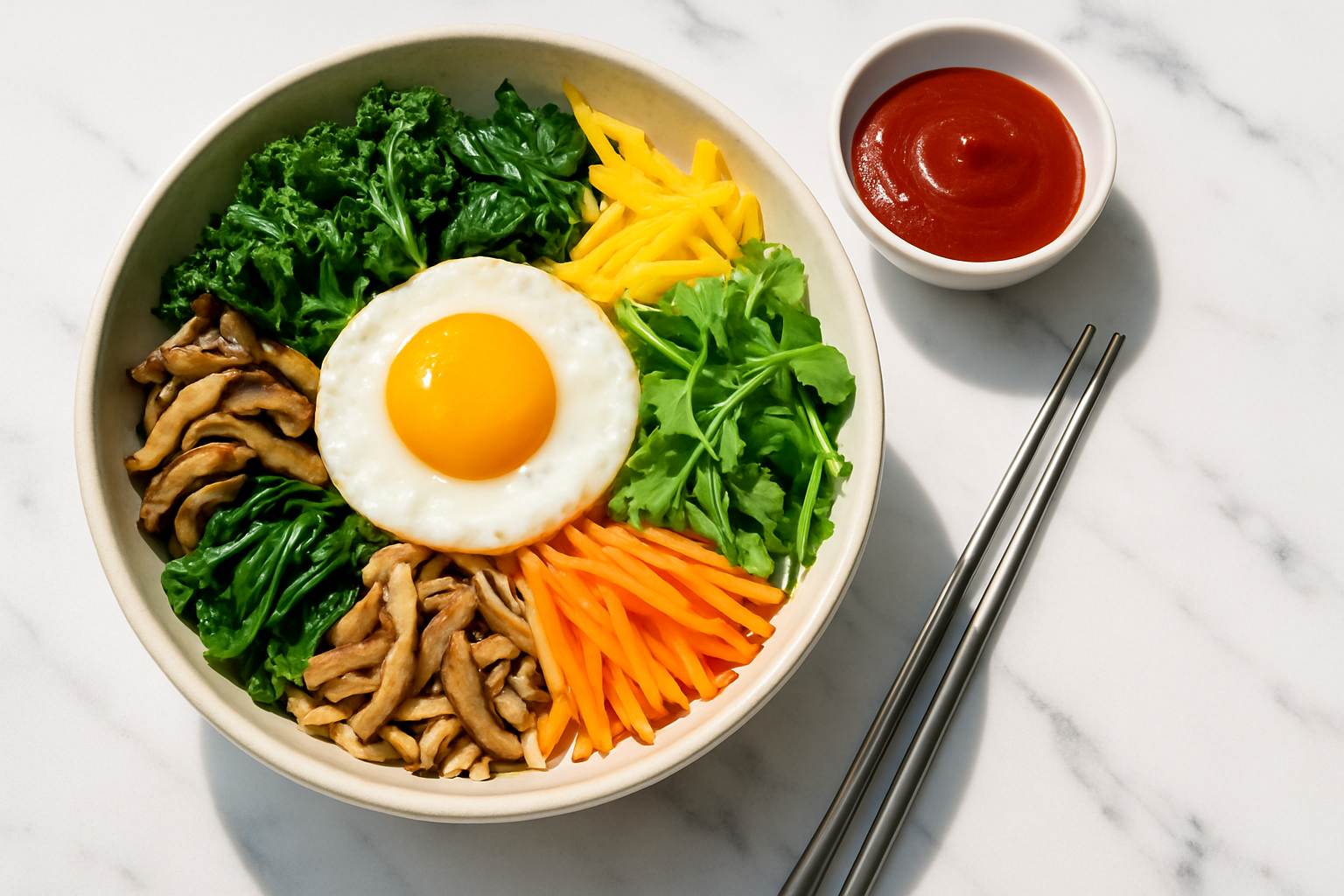 Spring Greens Bibimbap Is Having a Moment — and the "Dujjonku" Trend Is Why