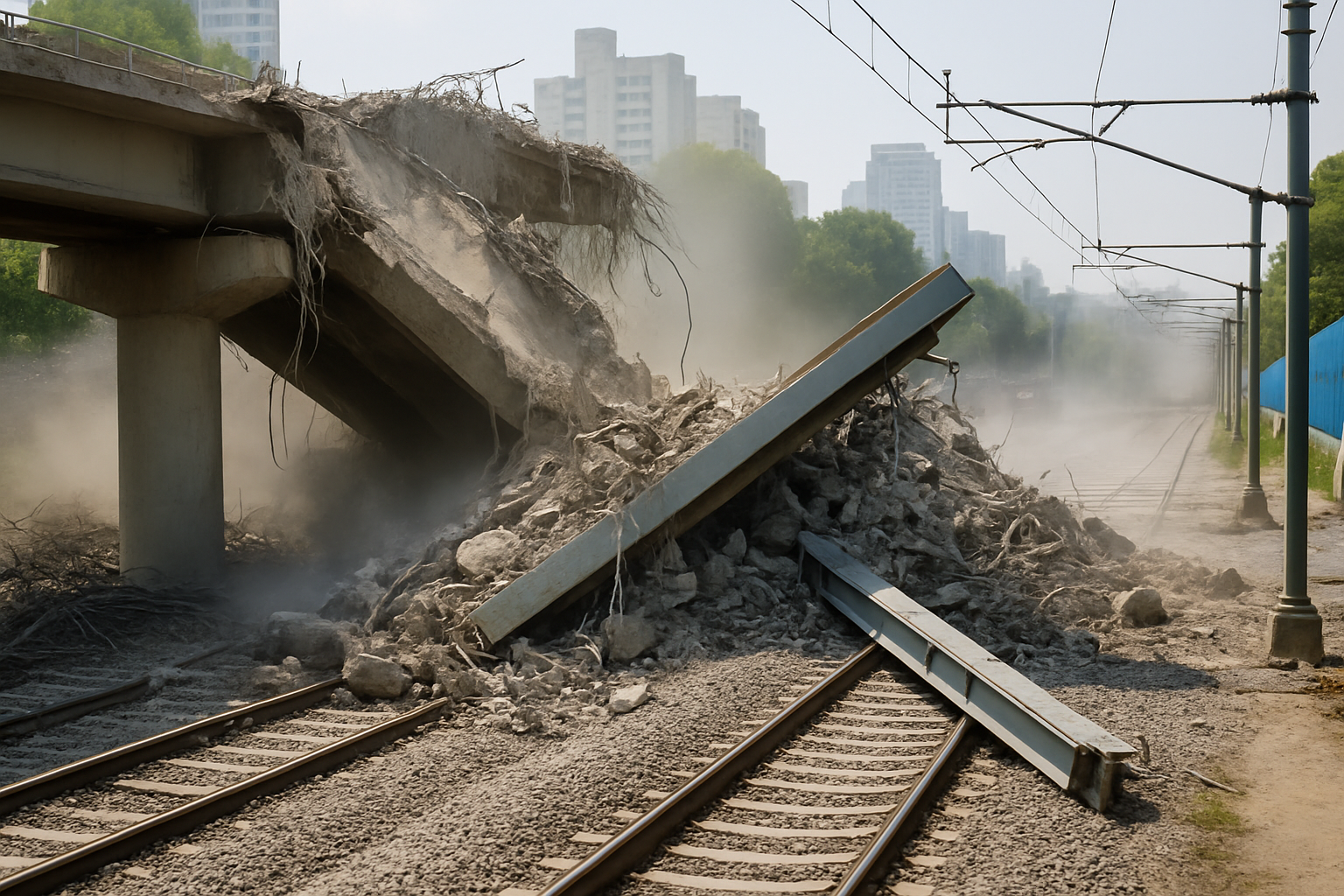Seoul Overpass Collapses Mid-Demolition, Killing Three and Disrupting Rail Services
