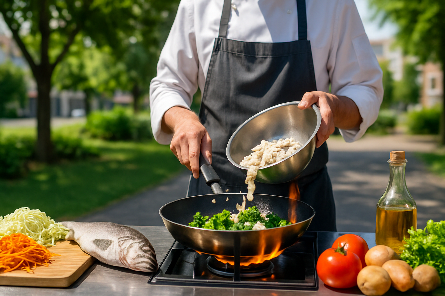 The Pollock Chef Who Feeds the Community — Inside and Outside the Kitchen