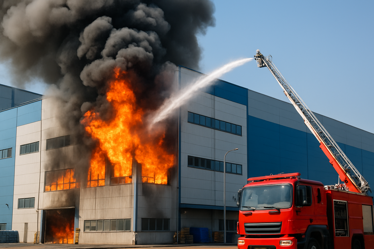 Fire Breaks Out at Coupang Logistics Center in Incheon, One Firefighter Injured