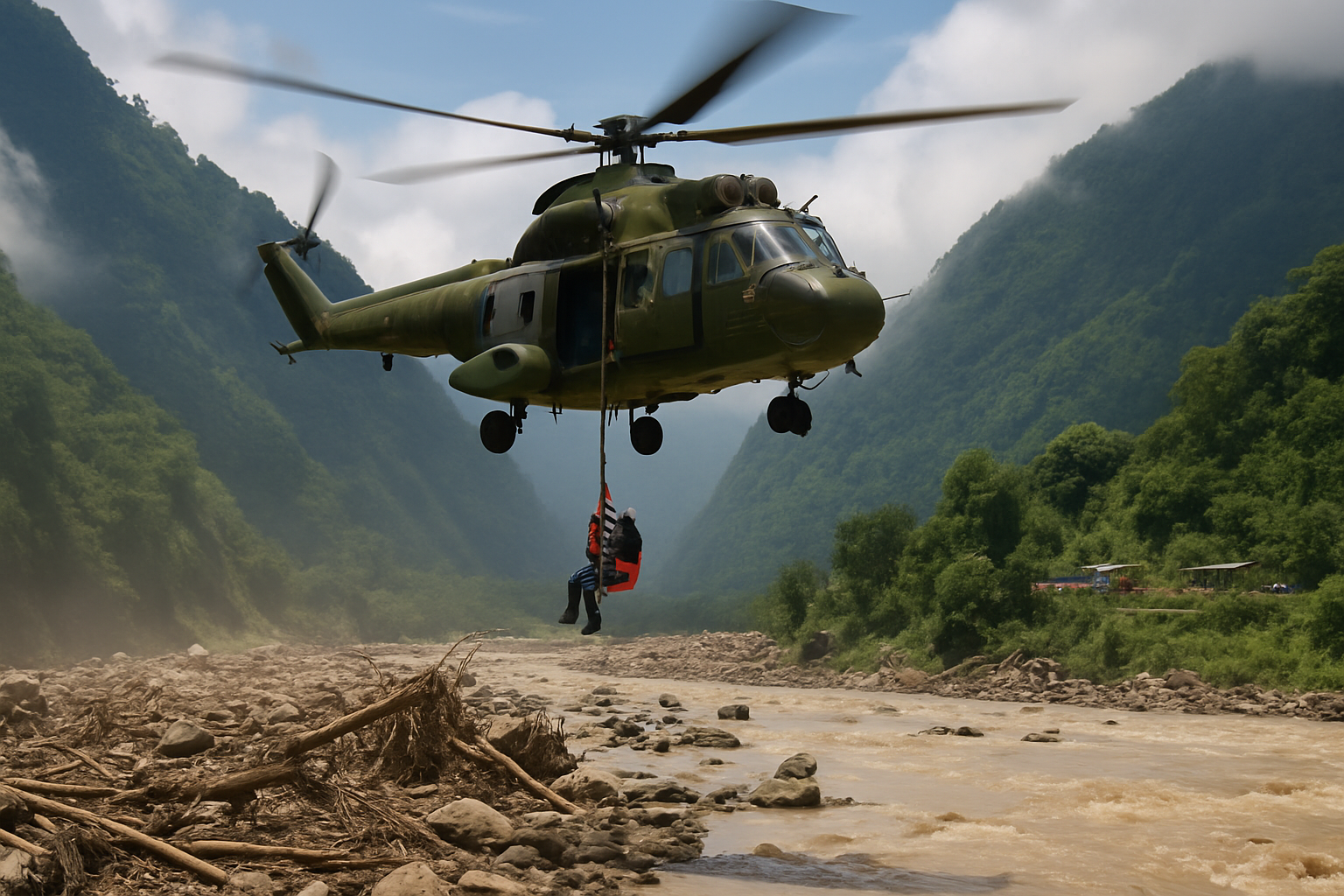 Nine South Koreans Rescued from Nepal Flood Zone as Nine Others Remain Missing